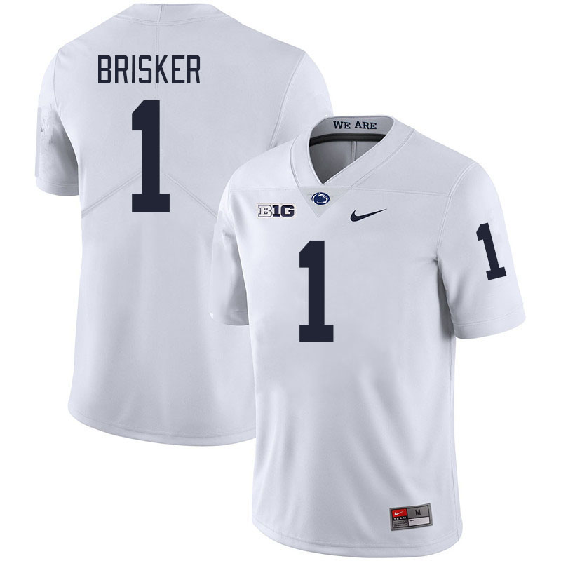 Penn State Nittany Lions #1 Jaquan Brisker College Football Jerseys Stitched Sale-White